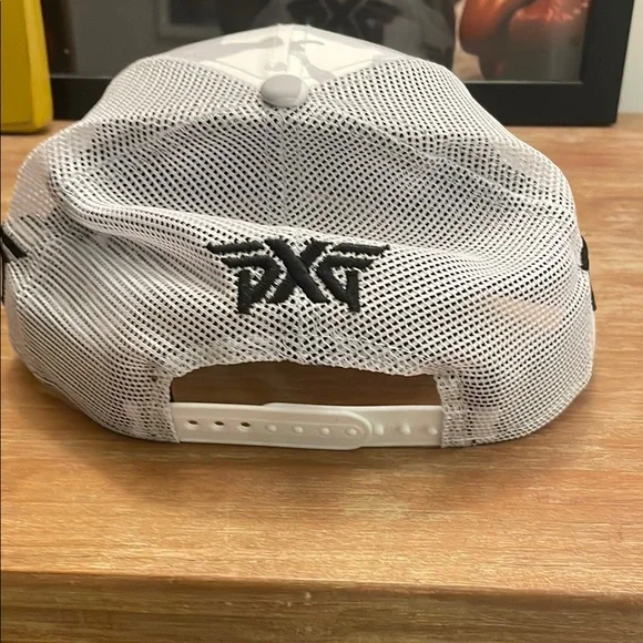 PXG White Camo Cap with Black Logo - Picture 4 of 4